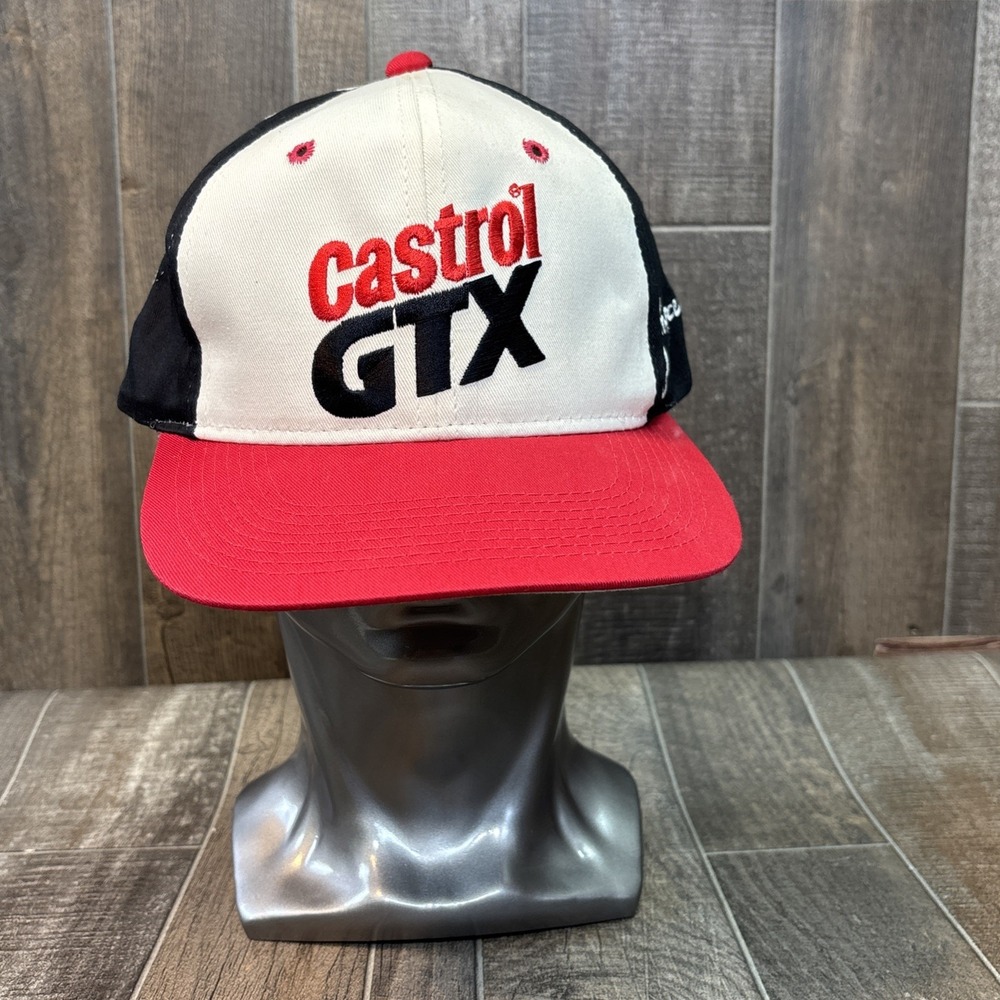 Vintage Castrol GTX Hat‎ John Force NHRA Winston Drag Racing Snapback Cap